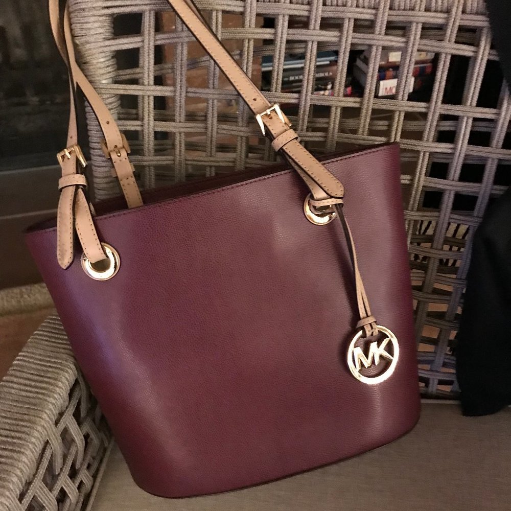 Michael Kors Burgundy Bucket Bag, All but New Condition
